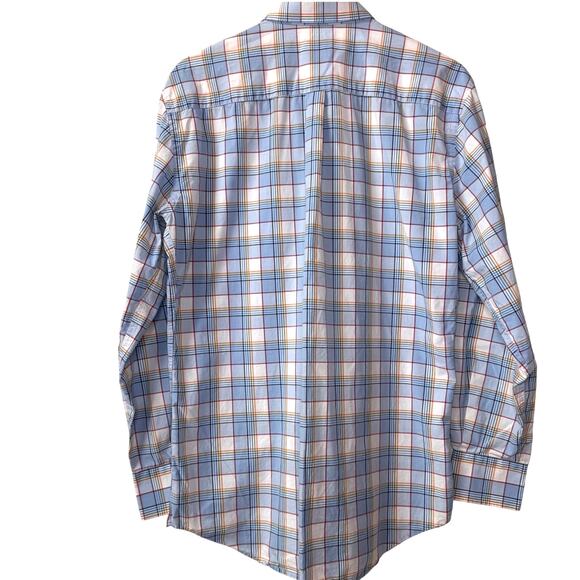 PETER MILLAR‎ Button Down Shirt Size L Cotton Plaid Summer Preppy Camping Golf - Picture 5 of 10